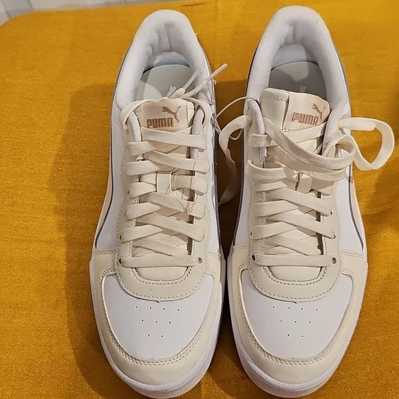 Puma Women's  Syke Athletic Shoes White Beige Peach 374764-23 Sz 10 NWOT/NO BOX - Picture 6 of 14